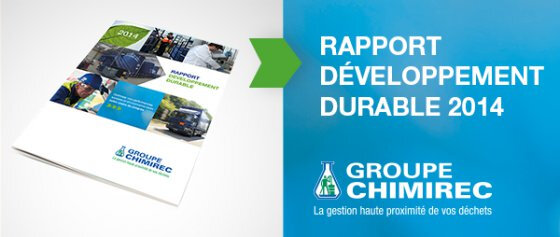 CHIMIREC publie son rapport Développement Durable 2015
