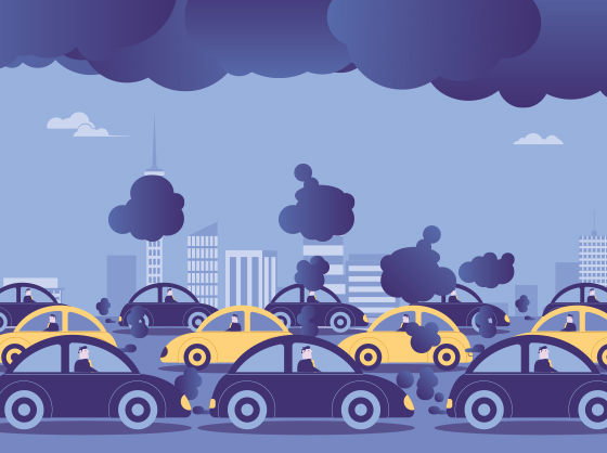 voiture pollution des villes