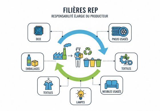 Les filières REP, maillons de l’économie circulaire